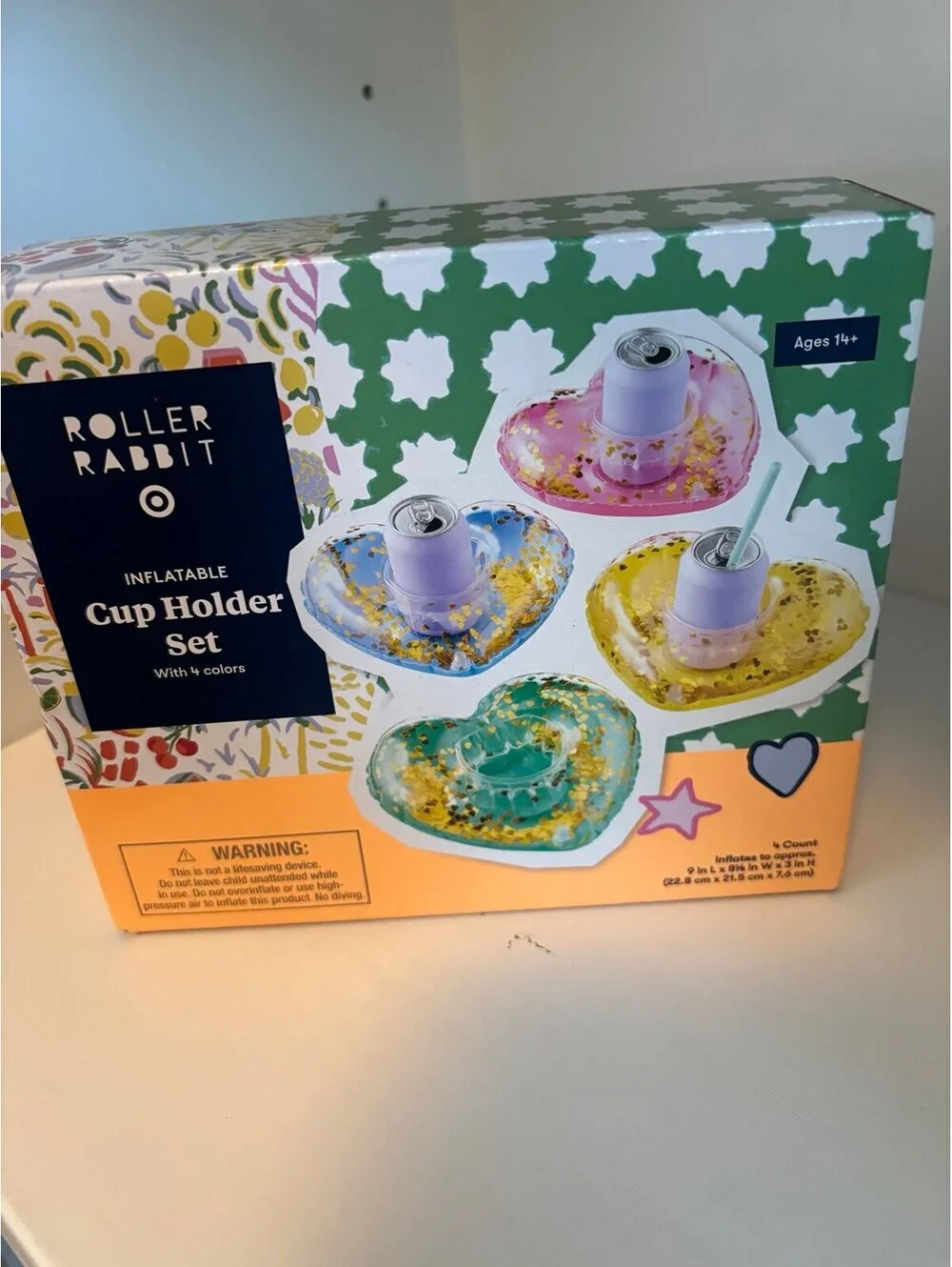 Roller Rabbit Inflatable Cup Holders